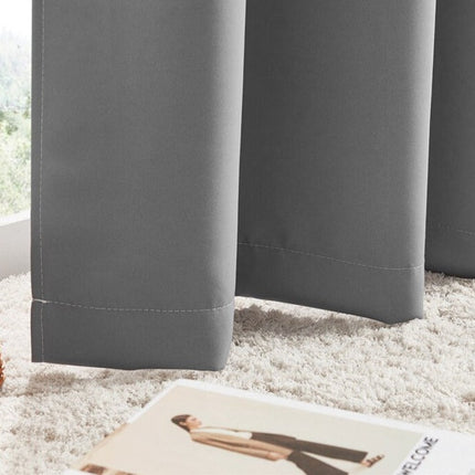 Mørkleggingsgardin med rosa og grå gradient