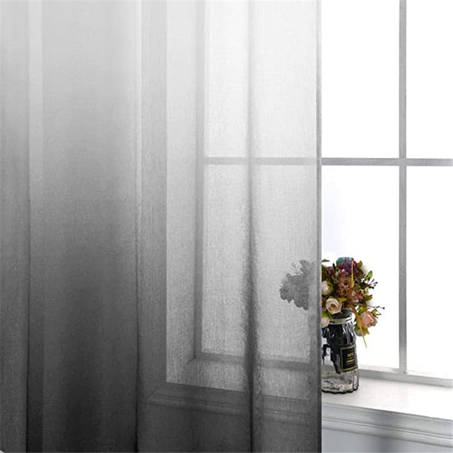 Tynn gardin med gradert fargeeffekt