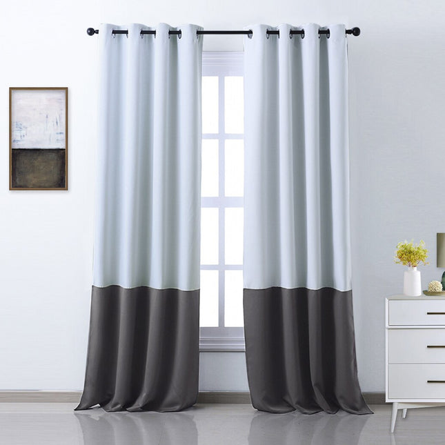 Tofarget mørkleggingsgardin i moderne design