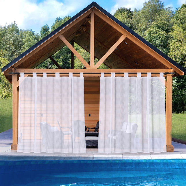 Utendørs gardin med hemper for pergola