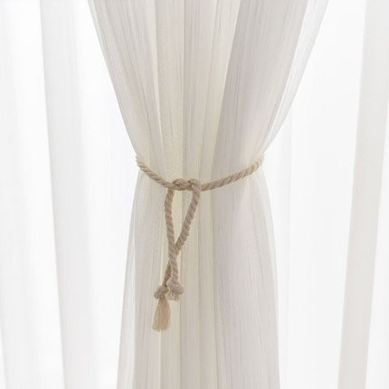 Teksturert tynn gardin for stue