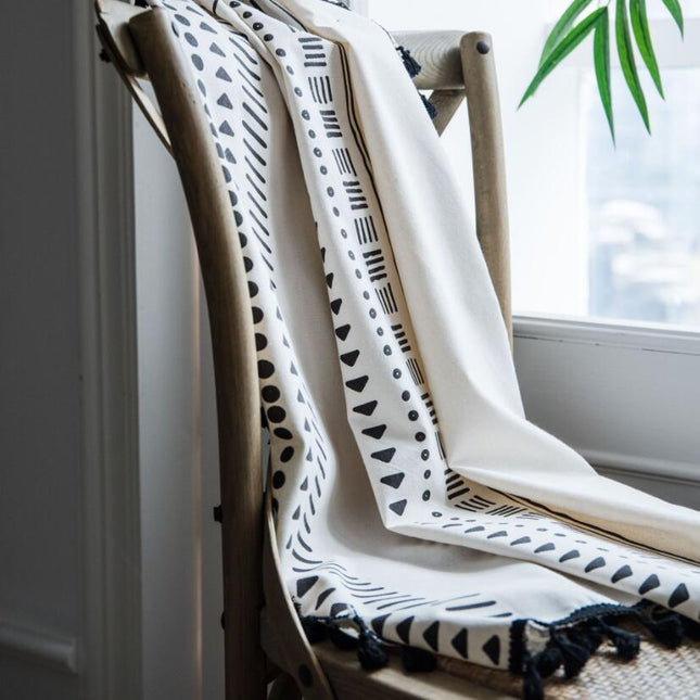 Gardin i bohemsk stil med dusker