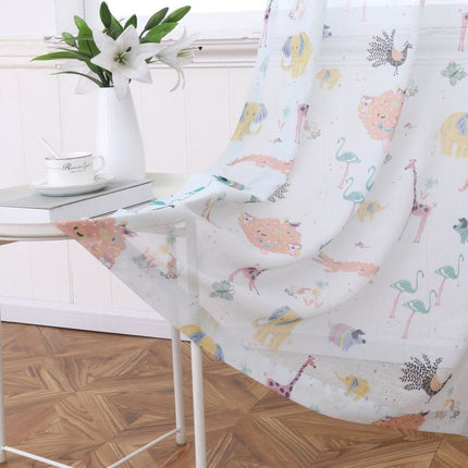 Tynn gardin til barnerom med ugler