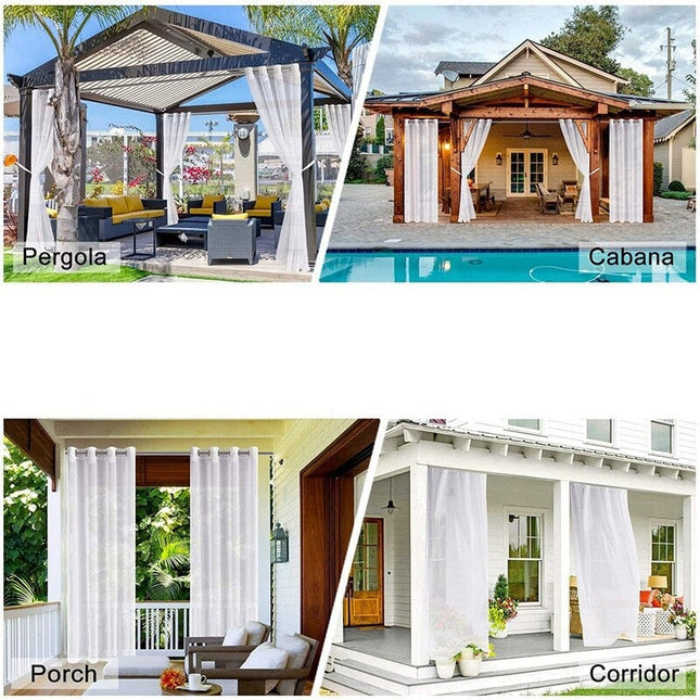 Lett og transparent utegardin