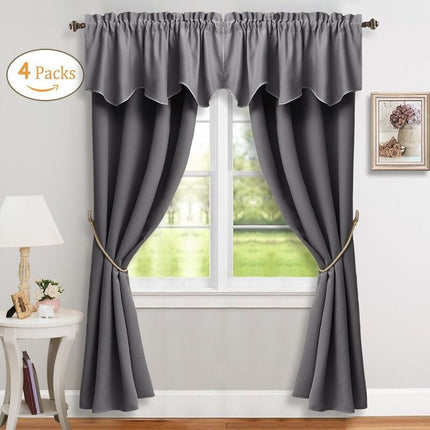 Lystett gardinsett med matchende kappe