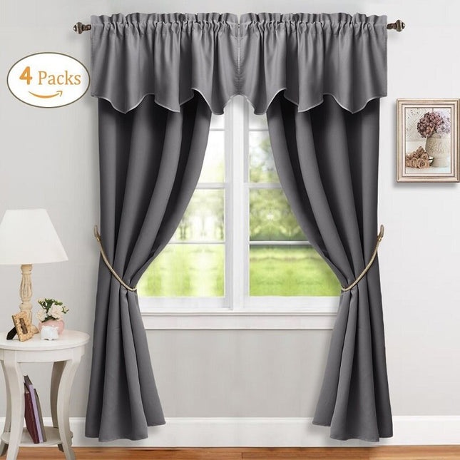 Lystett gardinsett med matchende kappe