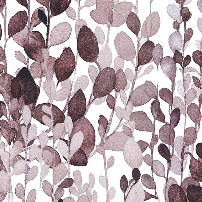 Utendørsgardin med akvarell bladmotiv