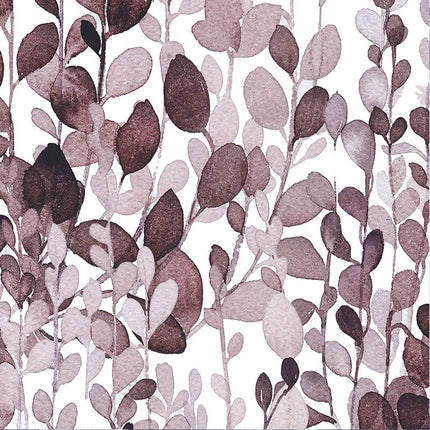 Utendørsgardin med akvarell bladmotiv