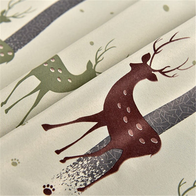 Gardin Gea med skogsmotiv og hjort