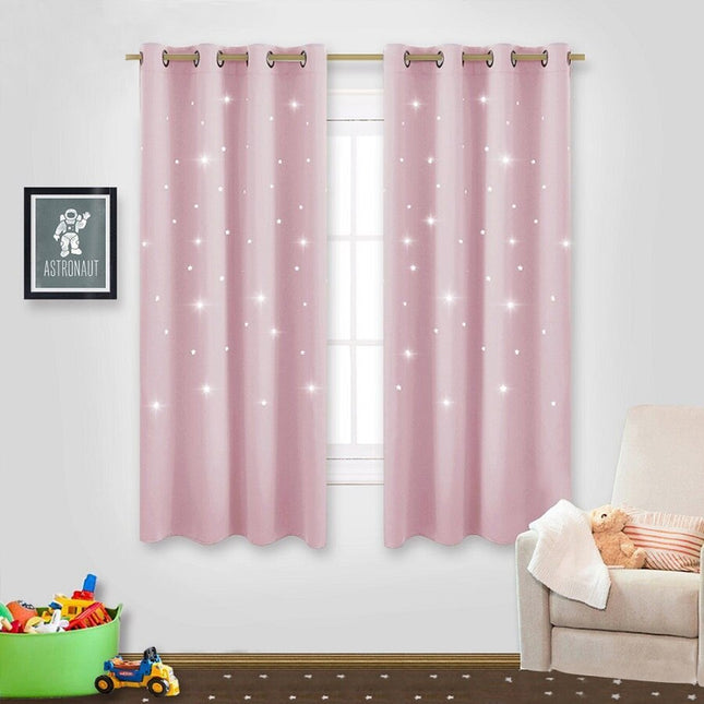 Mørkleggingsgardin med stjerner til barnerom