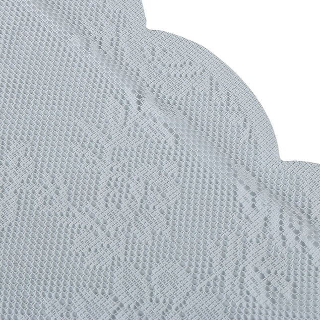 Hvit blondegardin til stue og soverom