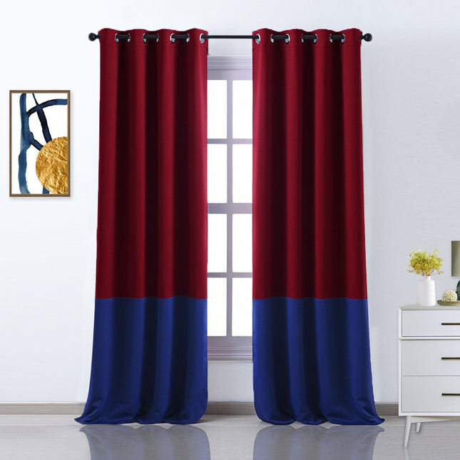 Tofarget mørkleggingsgardin i moderne design