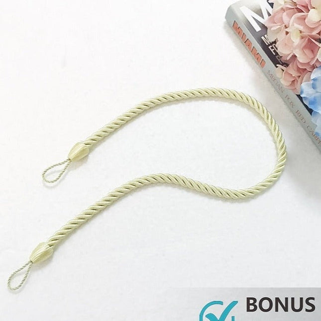 Tynn utendørs gardin med maljer