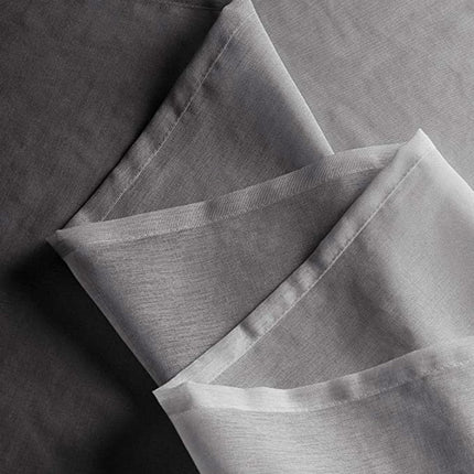 Gradert gjennomsiktig gardin svart og hvit