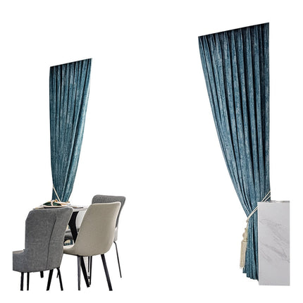 Luksuriøs lystett gardin i fløyelsstoff