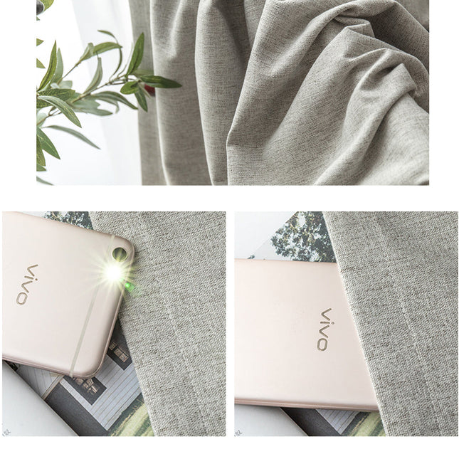 Strukturert lystett gardin for mørklegging