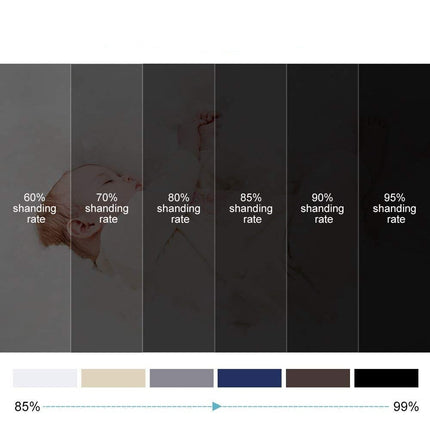 Lystett gardin Bergen med maljer