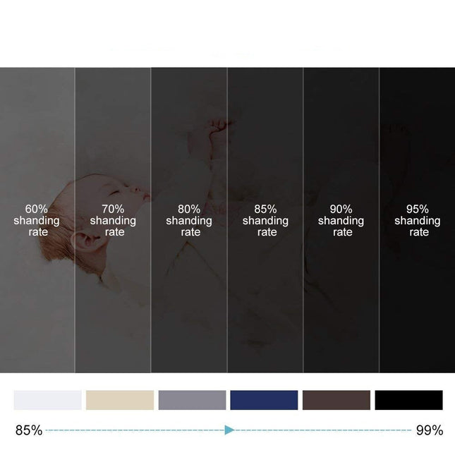 Lystett gardin Bergen med maljer