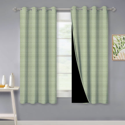 Strukturert lystett gardin med maljer