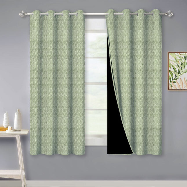 Strukturert lystett gardin med maljer