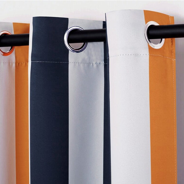 Kort mørkleggingsgardin med fargerike striper