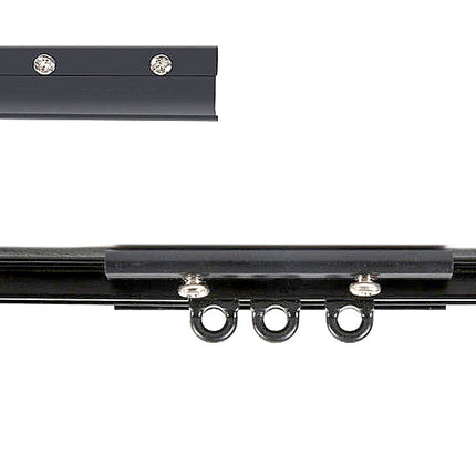 Takmontert gardinskinne for tunge gardiner