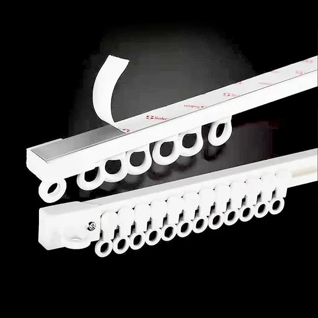 Gardinskinne uten boring for enkel montering