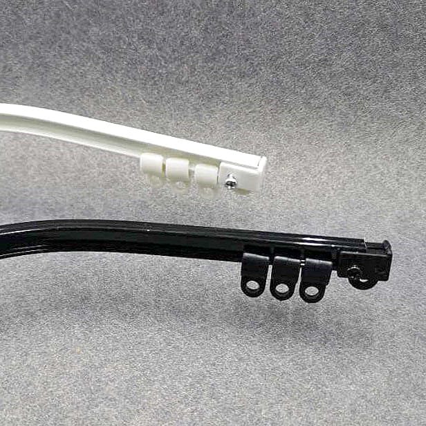 Fleksibel gardinskinne for campingvogn