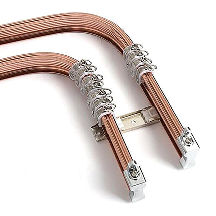 Fleksibel gardinskinne for buede vinduer