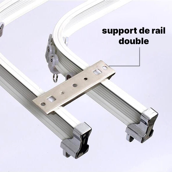 Fleksibel gardinskinne for buede vinduer