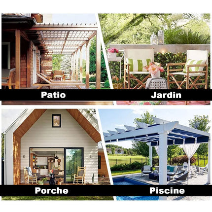 Utendørs gardin for pergola og terrasse