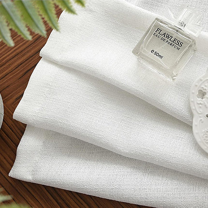 Ensfarget hvit gjennomsiktig gardin for stue