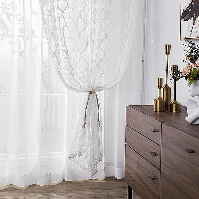 Gardin med elegant marokkansk mønster