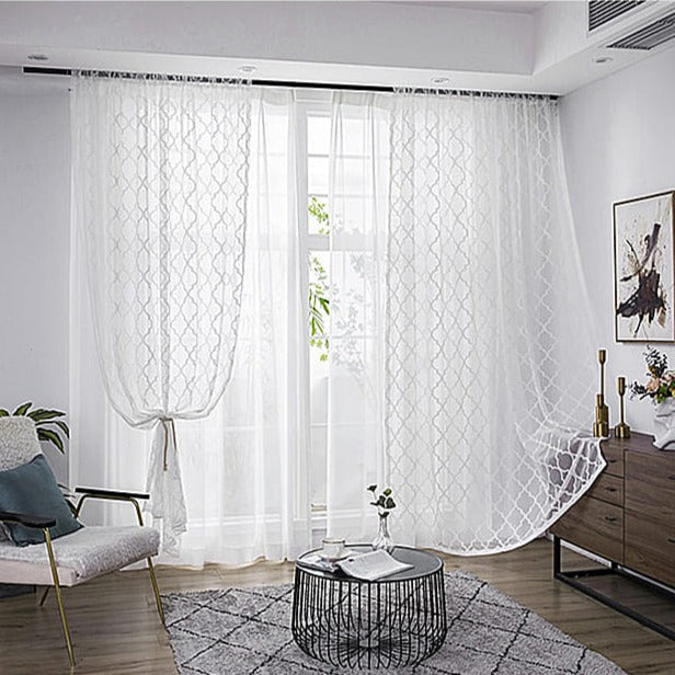 Gardin med elegant marokkansk mønster