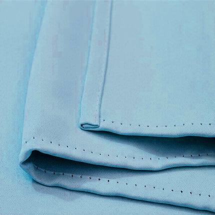 Himmelblå utegardin for balkong og terrasse