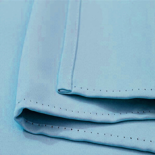 Himmelblå utegardin for balkong og terrasse