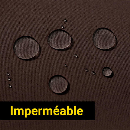 Sjokoladebrun utendørs gardin for terrasse