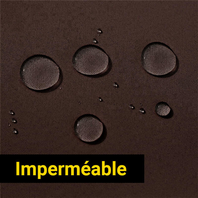 Sjokoladebrun utendørs gardin for terrasse