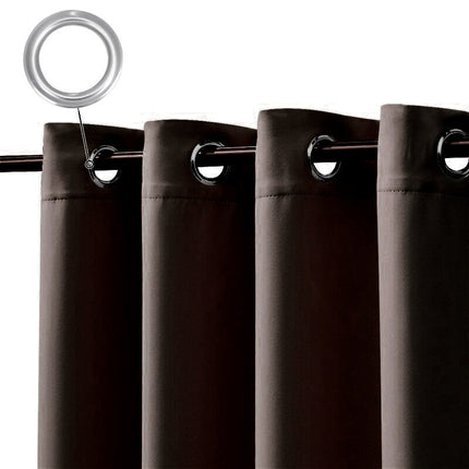 Sjokoladebrun utendørs gardin for terrasse