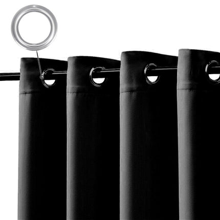 Svart vannavstøtende gardin for utendørs