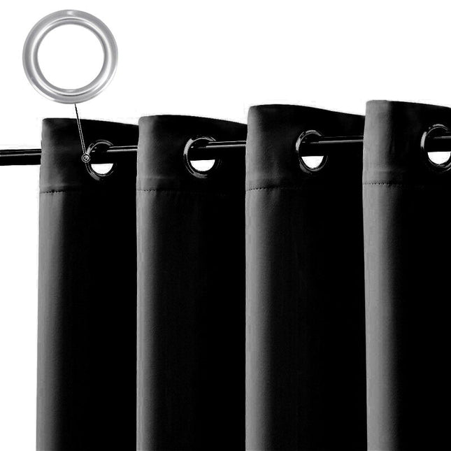 Svart vannavstøtende gardin for utendørs
