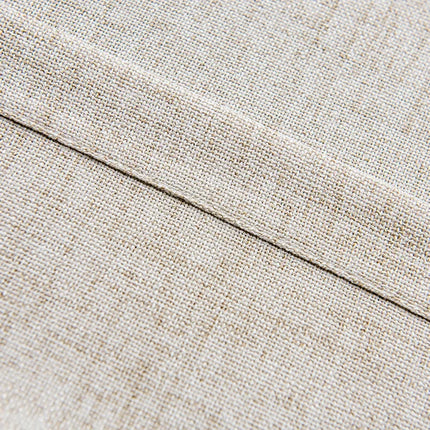 Beige tynn gardin med dekorativ kant