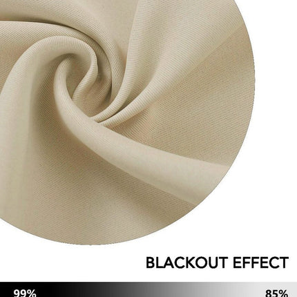 Beige mørkleggingsgardin Forsa for stue