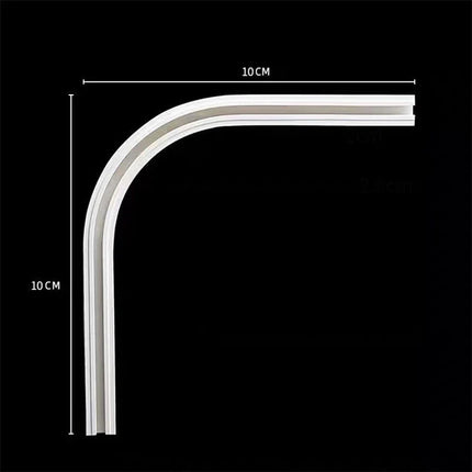 Gardinskinne uten boring for enkel montering