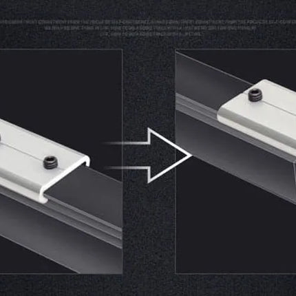 Dobbel gardinskinne for takmontering