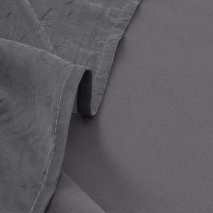 Lystett gardin med florlett overlegg