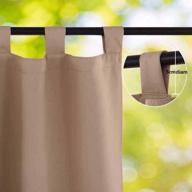 Utendørsgardin med stropper for pergola