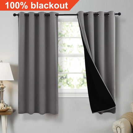 100% lystett og termisk gardin