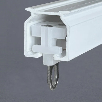 Dobbel gardinskinne for takmontering