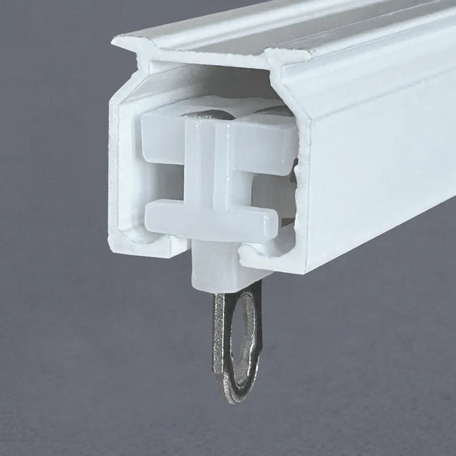 Dobbel gardinskinne for takmontering